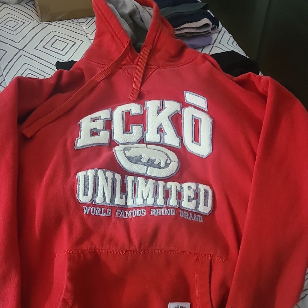 Ecko Unlimited Red Pullover Hoodie